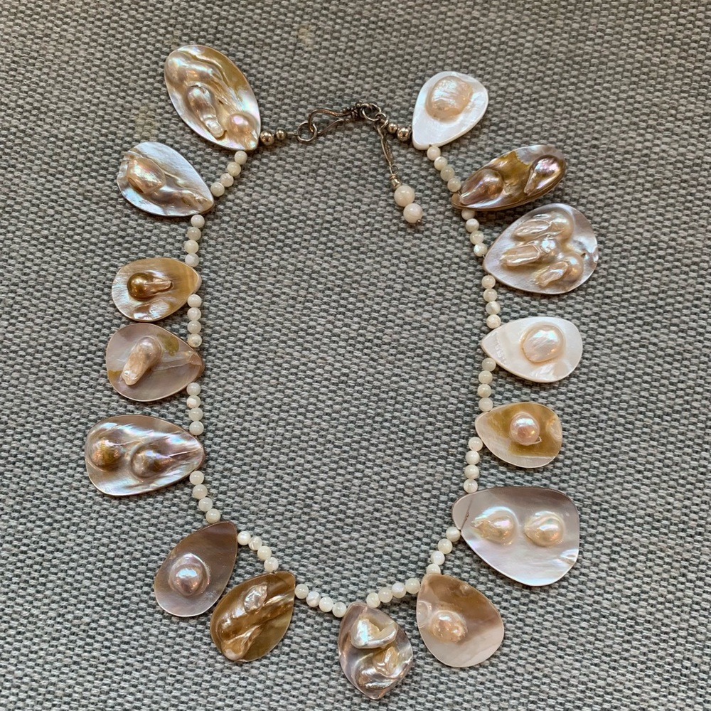 NEW Blistered Freshwater Pearl necklace